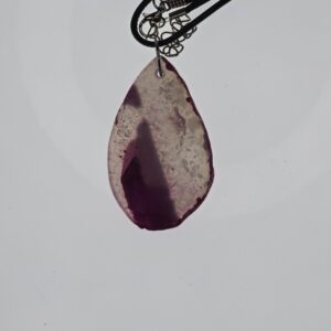 Agate Geode Pendant: The Nebula Split