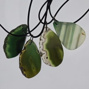 Forest Green Agate Slice (Randomized)