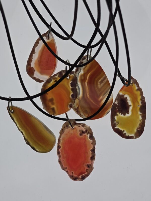 Solar Fire Agate Slice (Randomized)