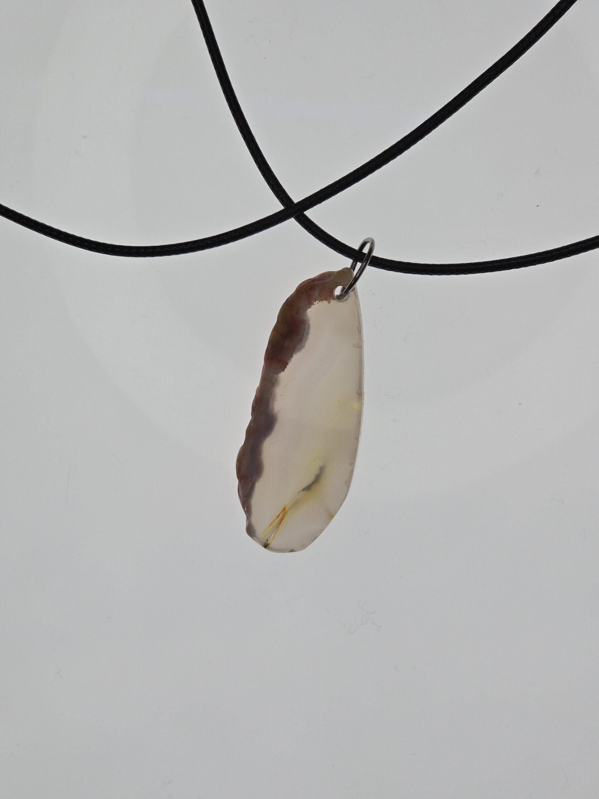Agate Geode Pendant: Lavender Mist