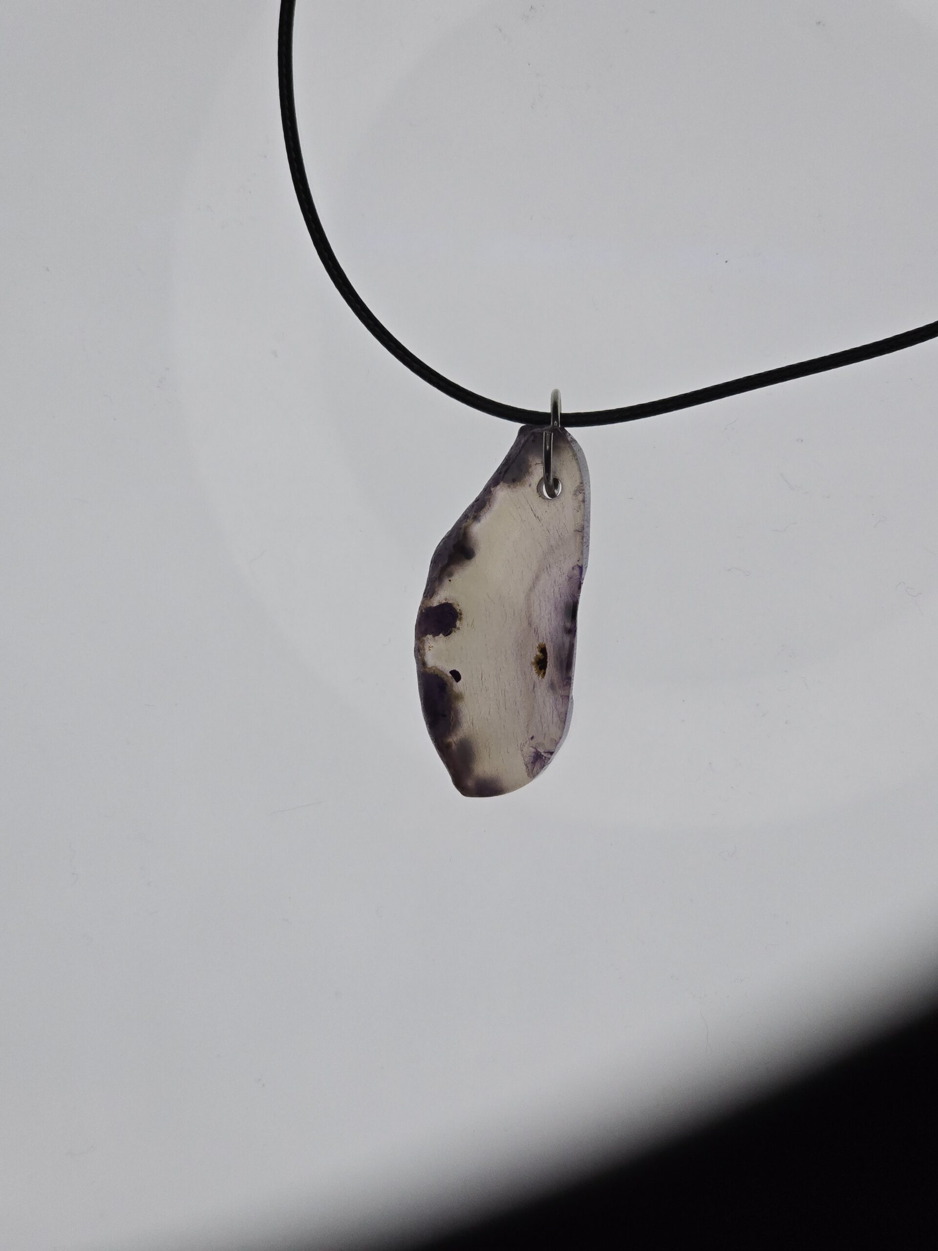 Agate Geode Pendant: The Pale Ghost