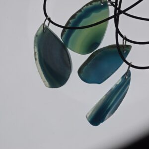 Ocean Teal Agate Slice (Randomized)
