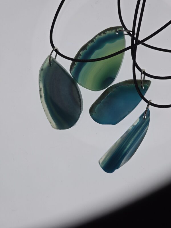 Ocean Teal Agate Slice (Randomized)