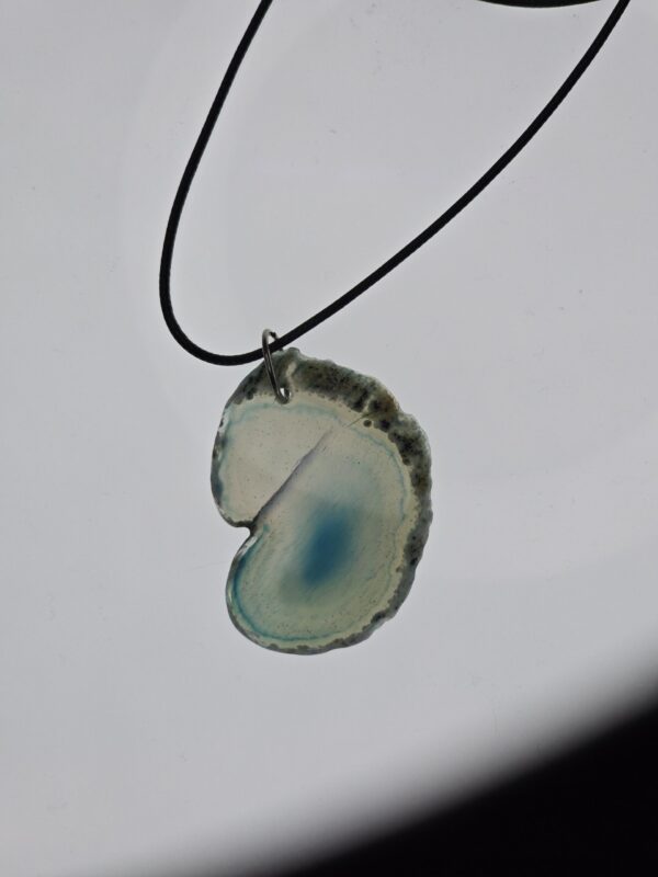 20251229_211937 Agate Geode Pendant: The Blue Embryo
