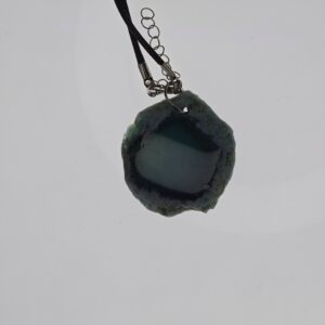 Agate Geode Pendant: The Abyssal Portal