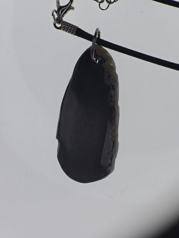 Agate Geode Pendant: The Shadow Monolith