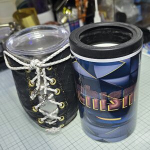 The Midnight Gridlock Set (Corset Tumbler & Koozie)